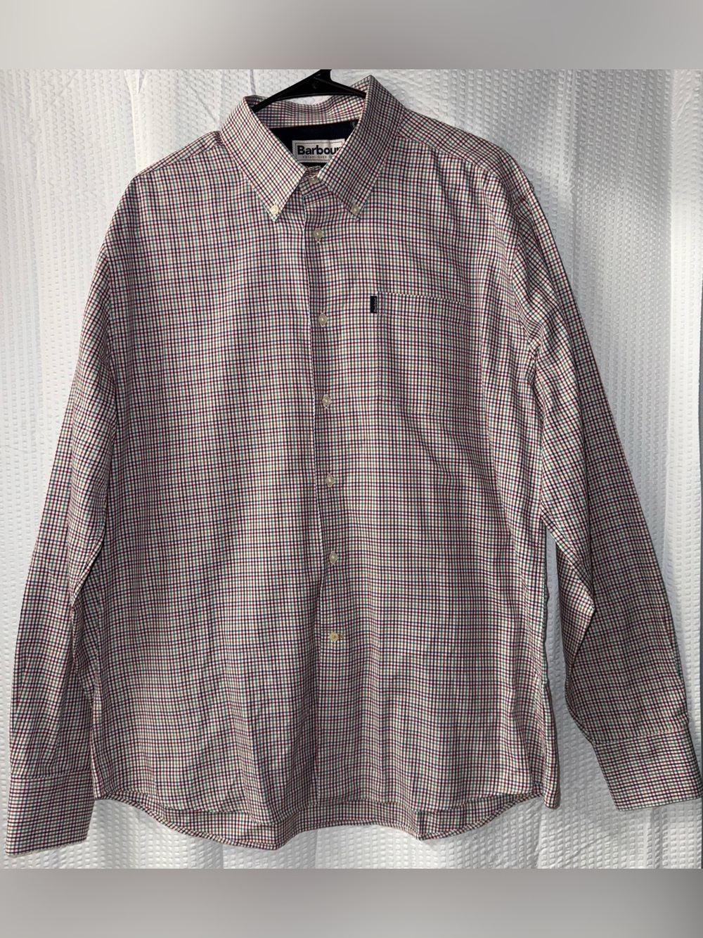Barbour Mens Long Sleeve Button Down Shirt Size L